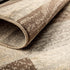 12' Beige Slate Gray And Brown Patchwork Runner Rug